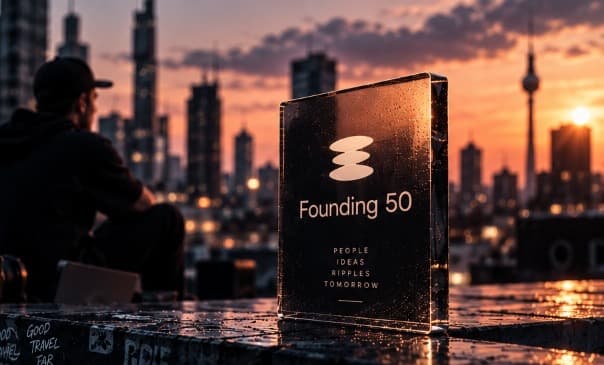 Founding 50 Trophy over Berlin Skyline